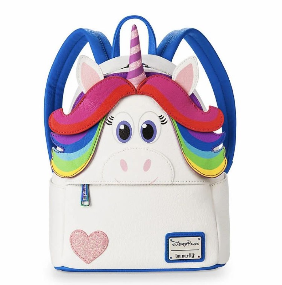 Bags And Totes * | Disney Loungefly Backpack Rainbow Unicorn Inside Out