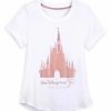 Adult * | Disney Shirt For Women 50Th Anniversary Castle Rose Gold