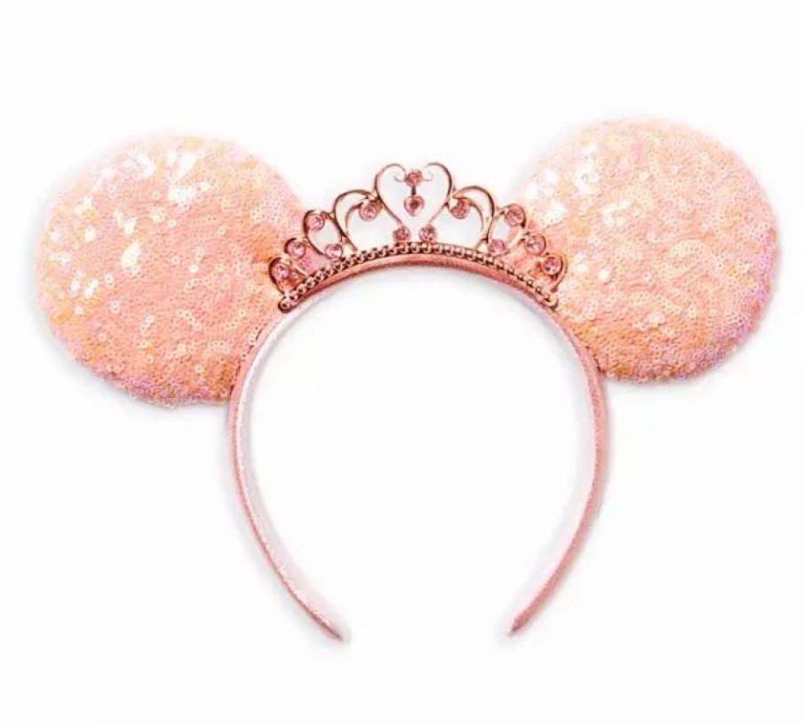 Hats * | Disney Ears Headband Minnie Mouse Princess Coral