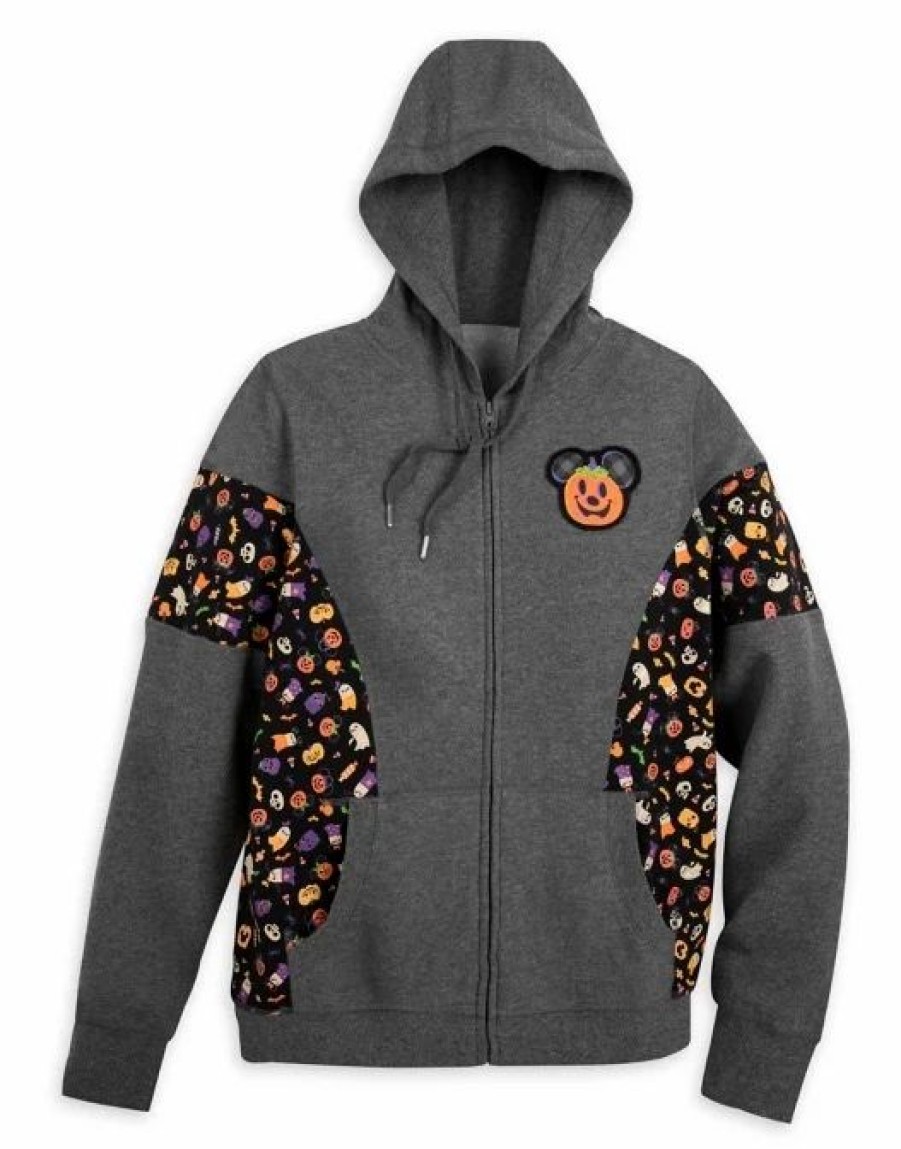 Adult * | Disney Zip Hoodie For Adults 2021 Halloween Mickey Mouse