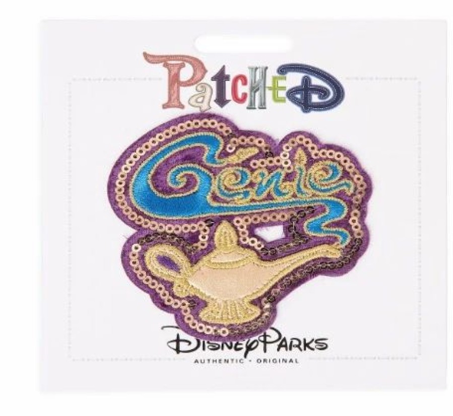 Accessories * | Disney Iron On Patch Patched Genie Lamp