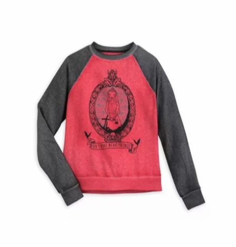 Adult * | Disney Sweatshirt For Women The Haunted Mansion Raglan Red