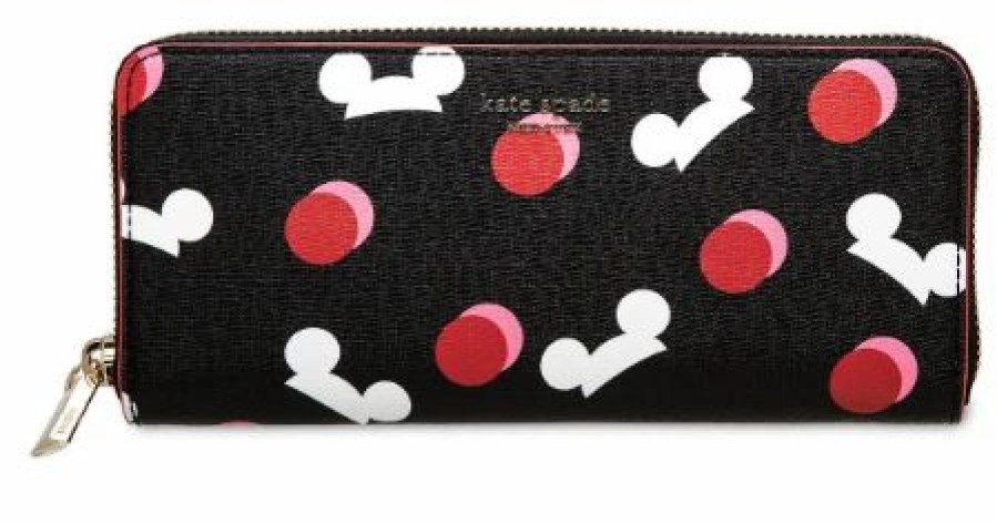 Bags And Totes * | Disney Kate Spade Wallet Mickey Mouse Ear Hat Black