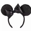 Hats * | Disney Ears Headband Minnie Mouse Black On Black