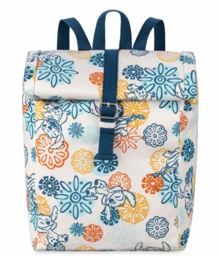 Bags And Totes * | Disney Backpack Bag Stitch Roll-Top