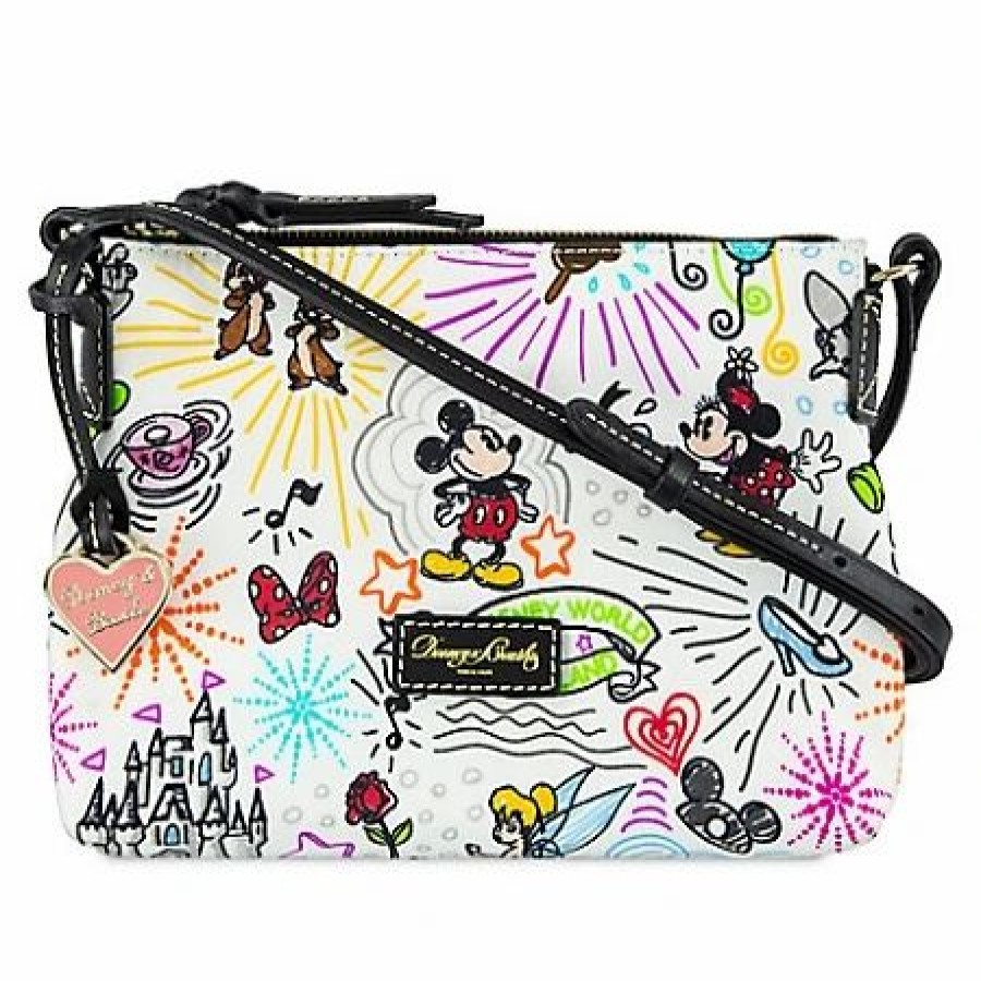 Bags And Totes * | Disney Dooney & Bourke Bag Sketch Nylon Crossbody