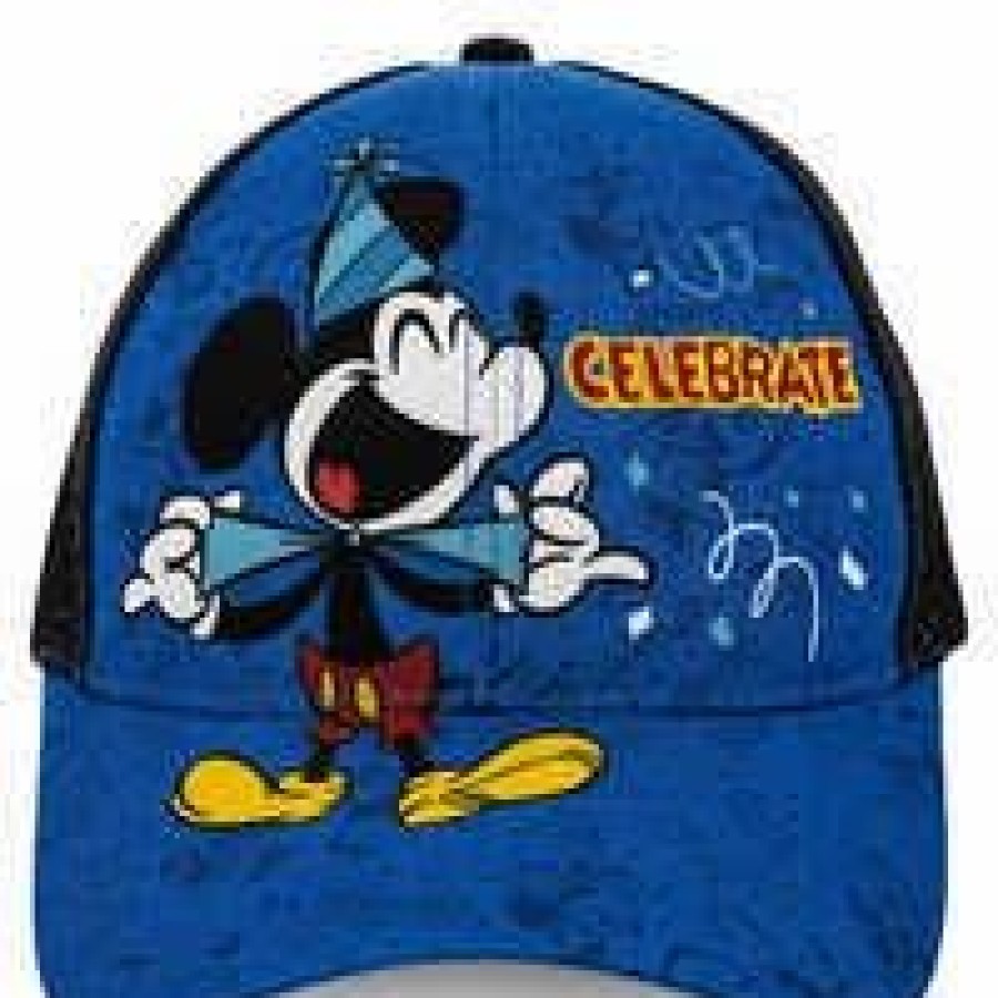 Hats * | Disney Hat Baseball Cap Mickey Mouse Celebrate Youth