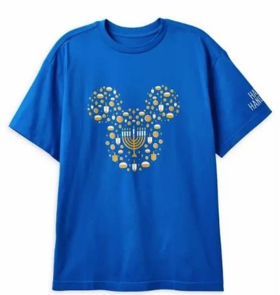 Adult * | Disney Adults Shirt Mickey Mouse Icon Hanukkah