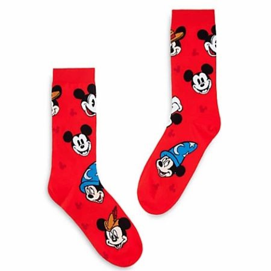 Socks * | Disney Stretch Socks For Adults Mickey Mouse Through The Years