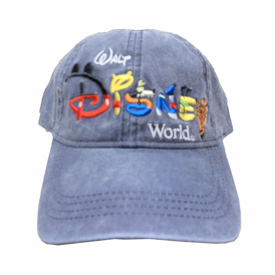 Hats * | Disney Hat Baseball Cap Walt Disney World Character Letters