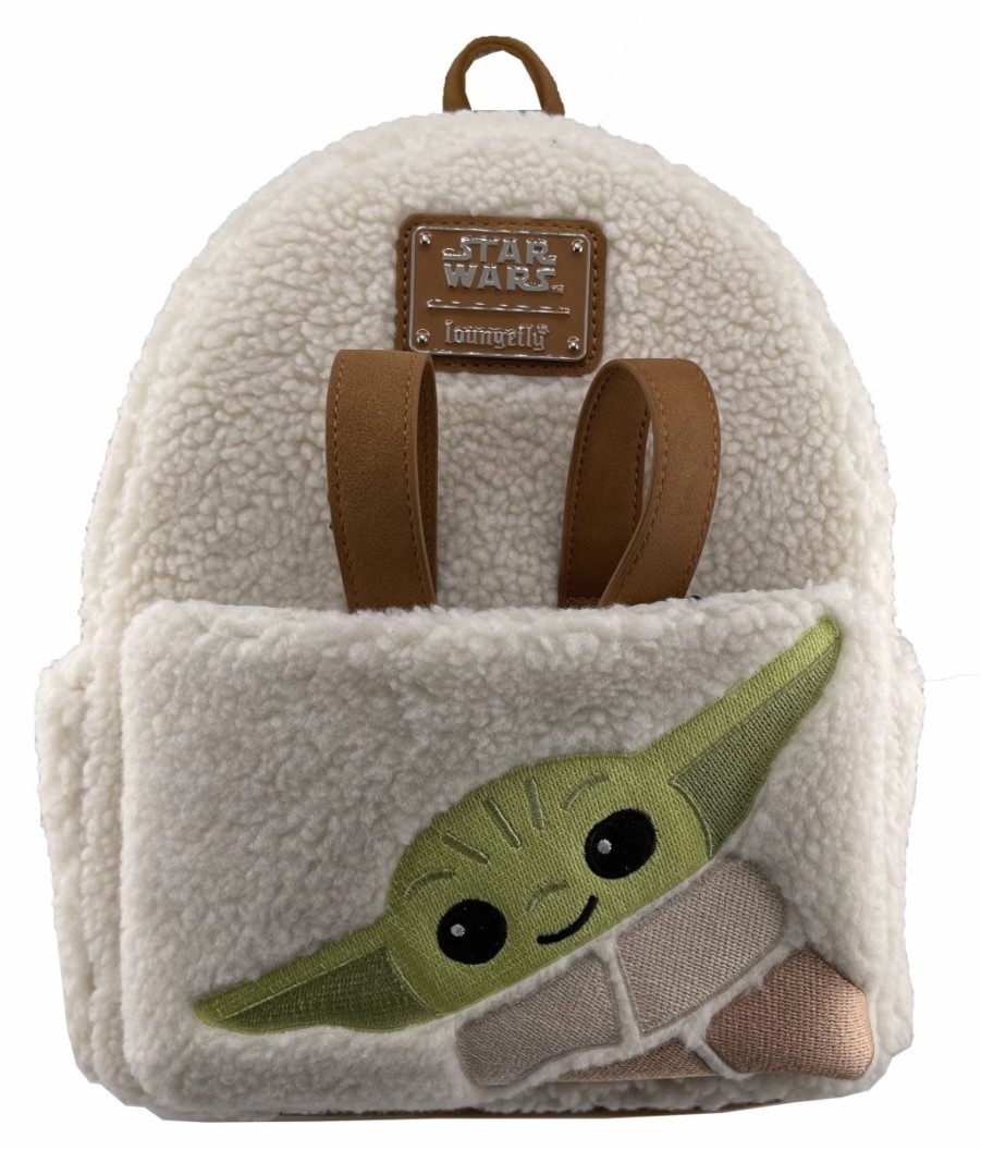 Bags And Totes * | Disney Loungefly Backpack Fuzzy Yoda Star Wars