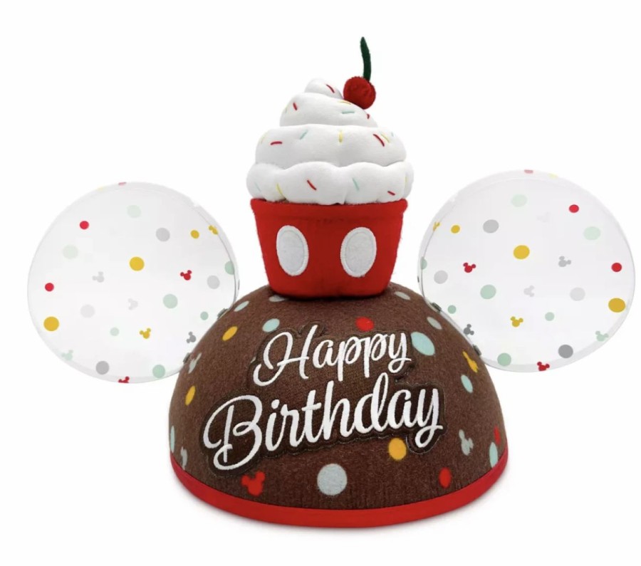 Hats * | Disney Hat Ears Hat Mickey Mouse Happy Birthday