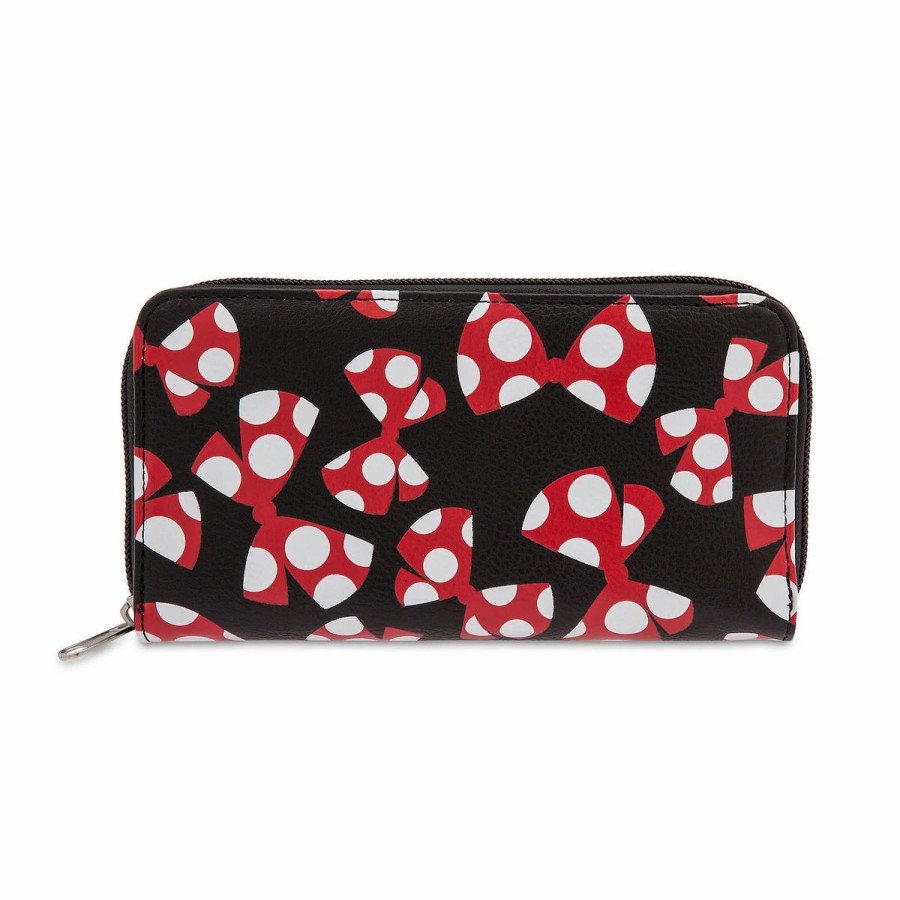 Accessories * | Disney Wallet Minnie Mouse Bows All Over