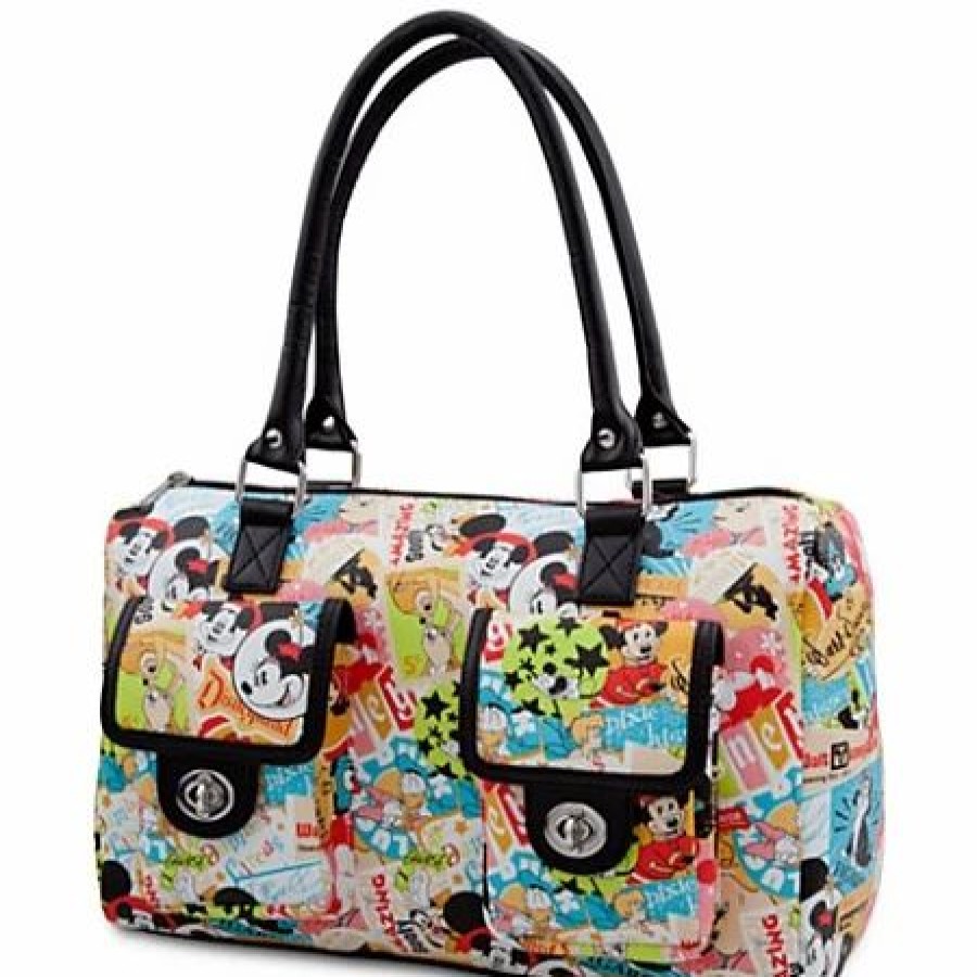 Bags And Totes * | Disney Handbag Classic Collage Purse Mickey Mouse & Friends