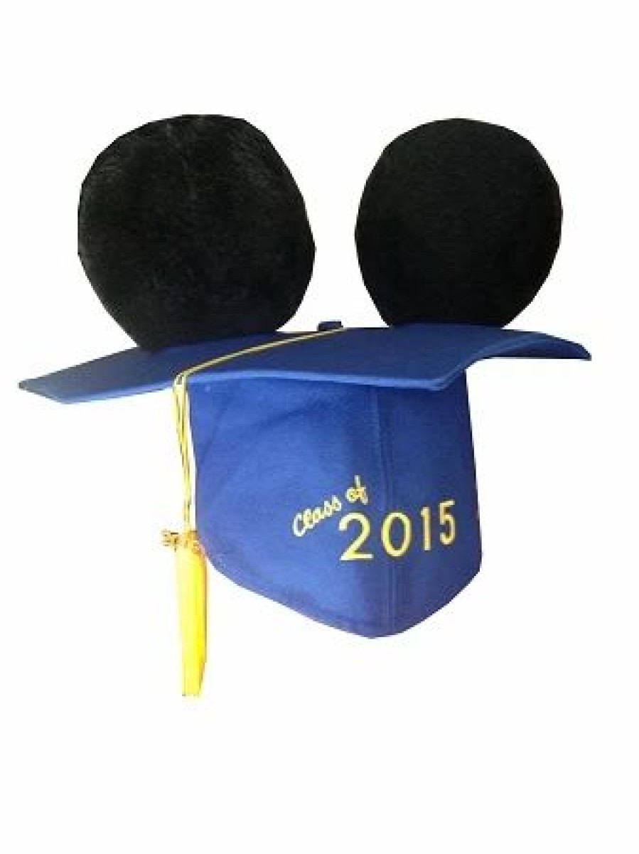 Hats * | Disney Hat Ears Graduation Cap Class Of 2015 Mortarboard