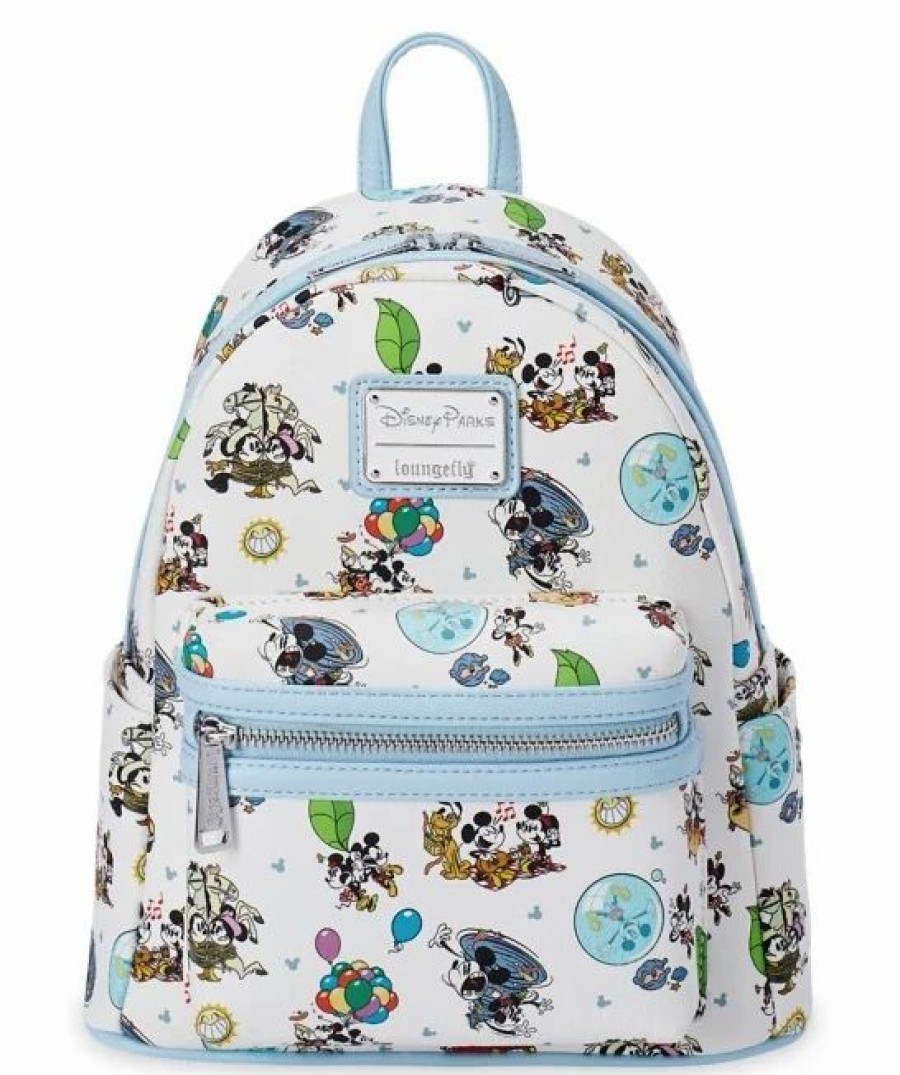 Bags And Totes * | Disney Loungefly Backpack Mickey & Minnie'S Runaway Railway