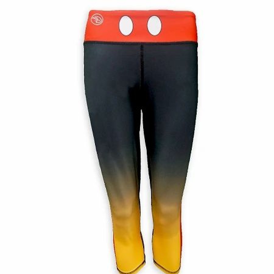 Adult * | Disney Capri Leggings For Women Rundisney Mickey Mouse