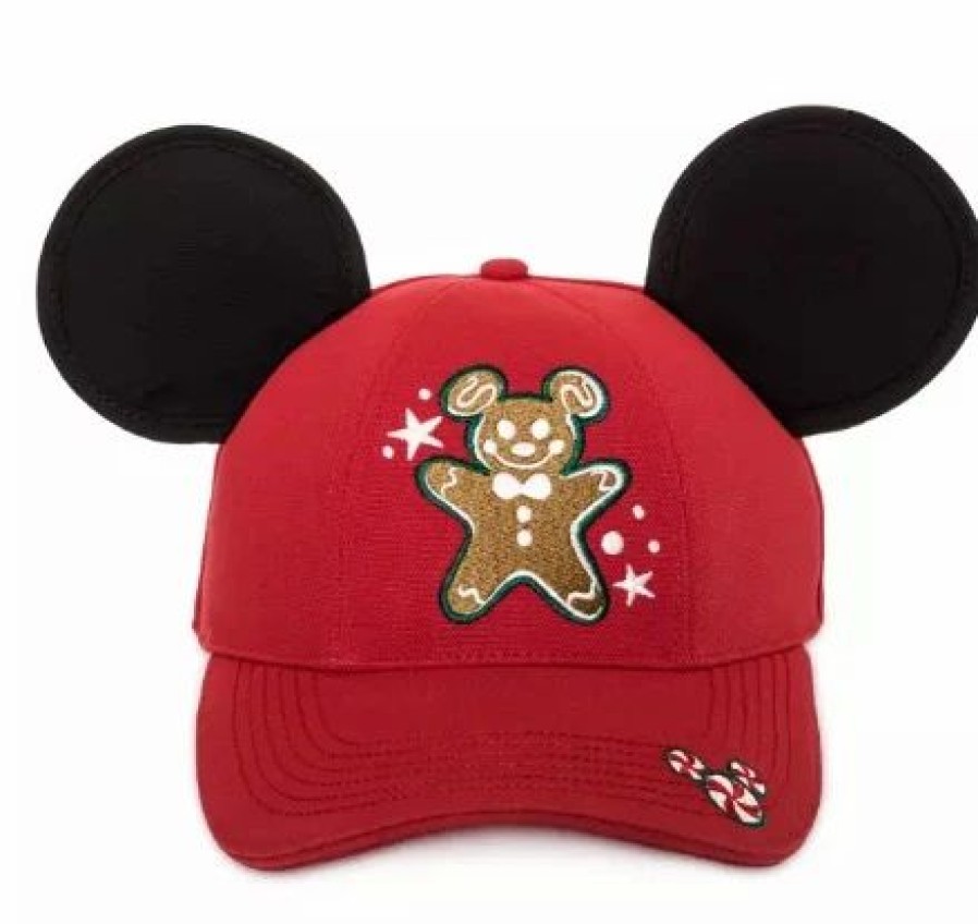 Hats * | Disney Hat Baseball Cap Mickey Mouse Gingerbread Man