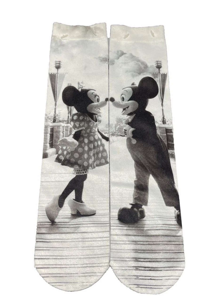 Socks * | Disney Socks For Adult Mickey And Minnie Mainstreet