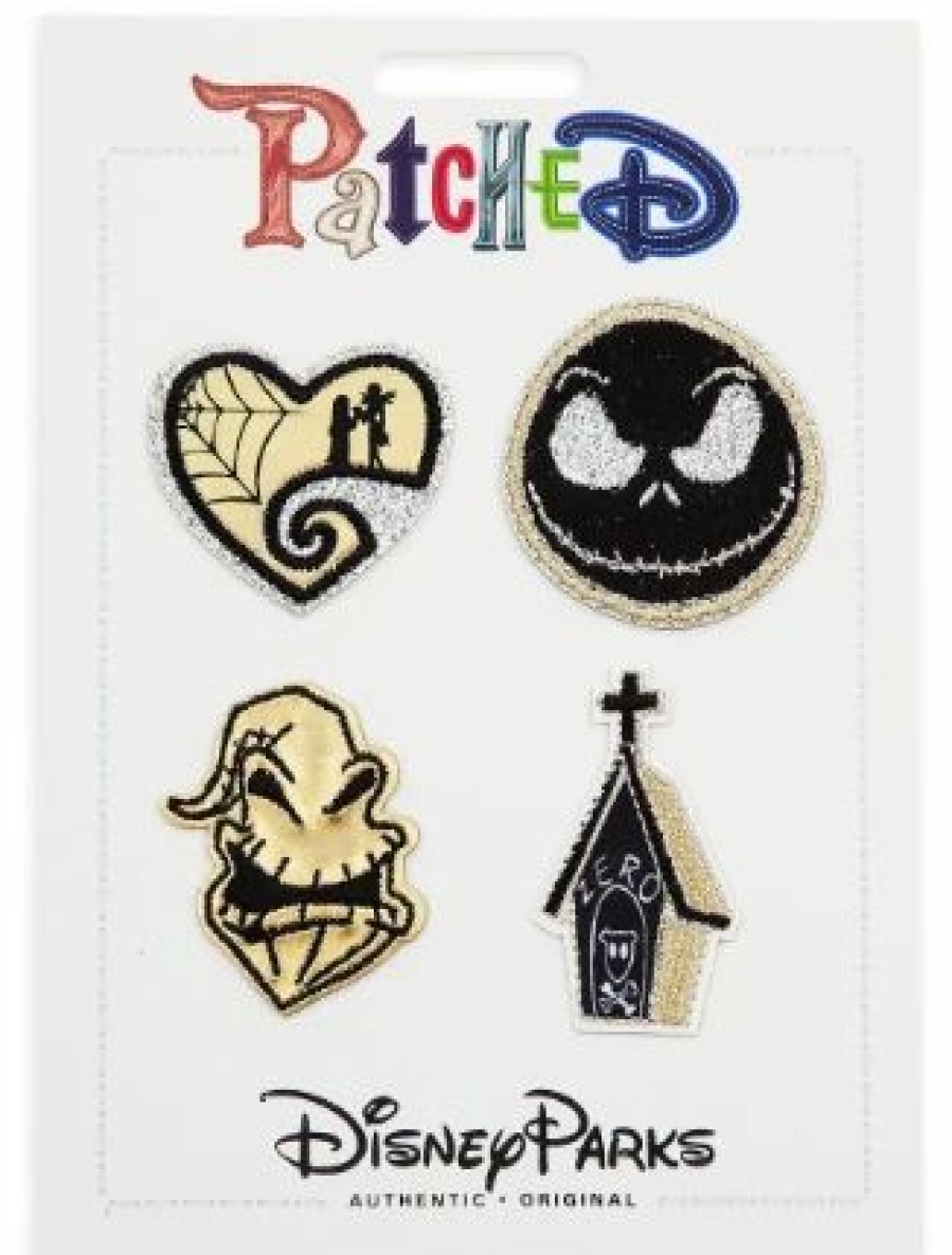 Accessories * | Disney Iron On Patch Set Patched Nightmare Before Christmas