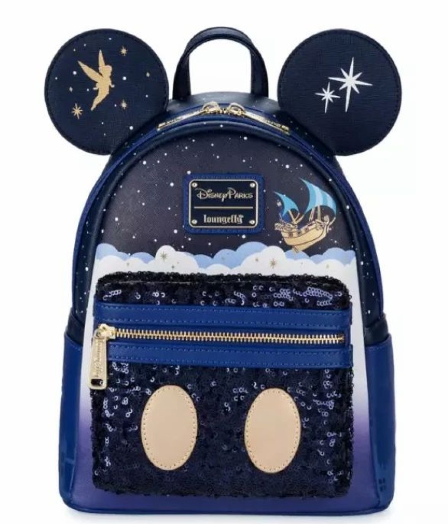 Bags And Totes * | Disney Loungefly Backpack Main Attraction Peter Pan'S Flight