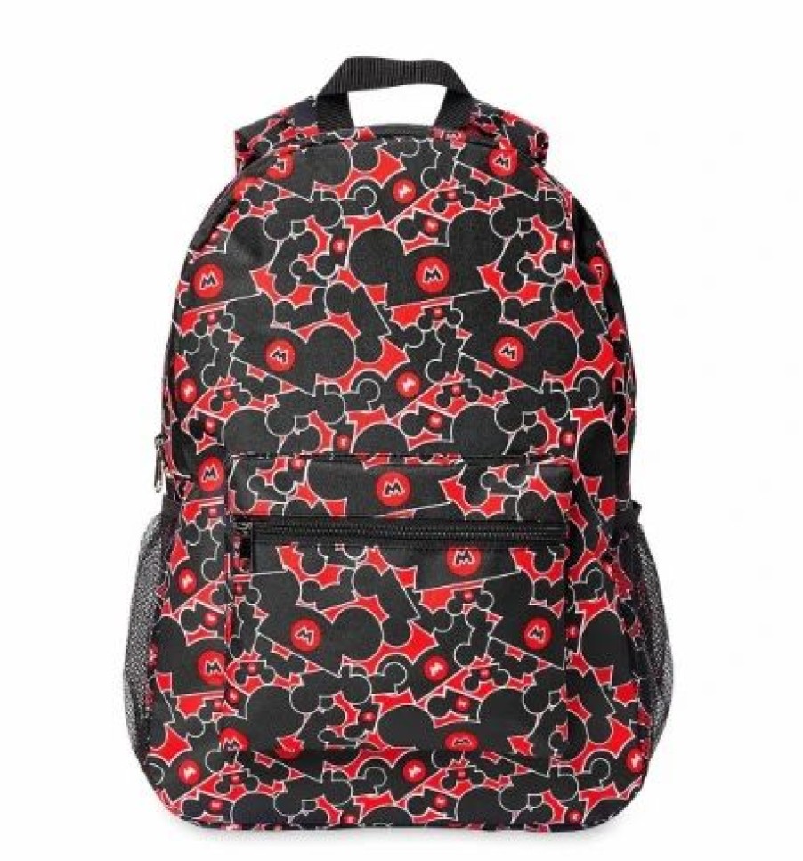 Bags And Totes * | Disney Backpack Bag Mickey Mouse Club Ear Hat Red & Black