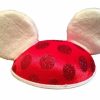 Hats * | Disney Hat Christmas Ears Hat Minnie Mouse With Plush Ears