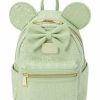 Bags And Totes * | Disney Loungefly Backpack Minnie Mouse Sequined Mint