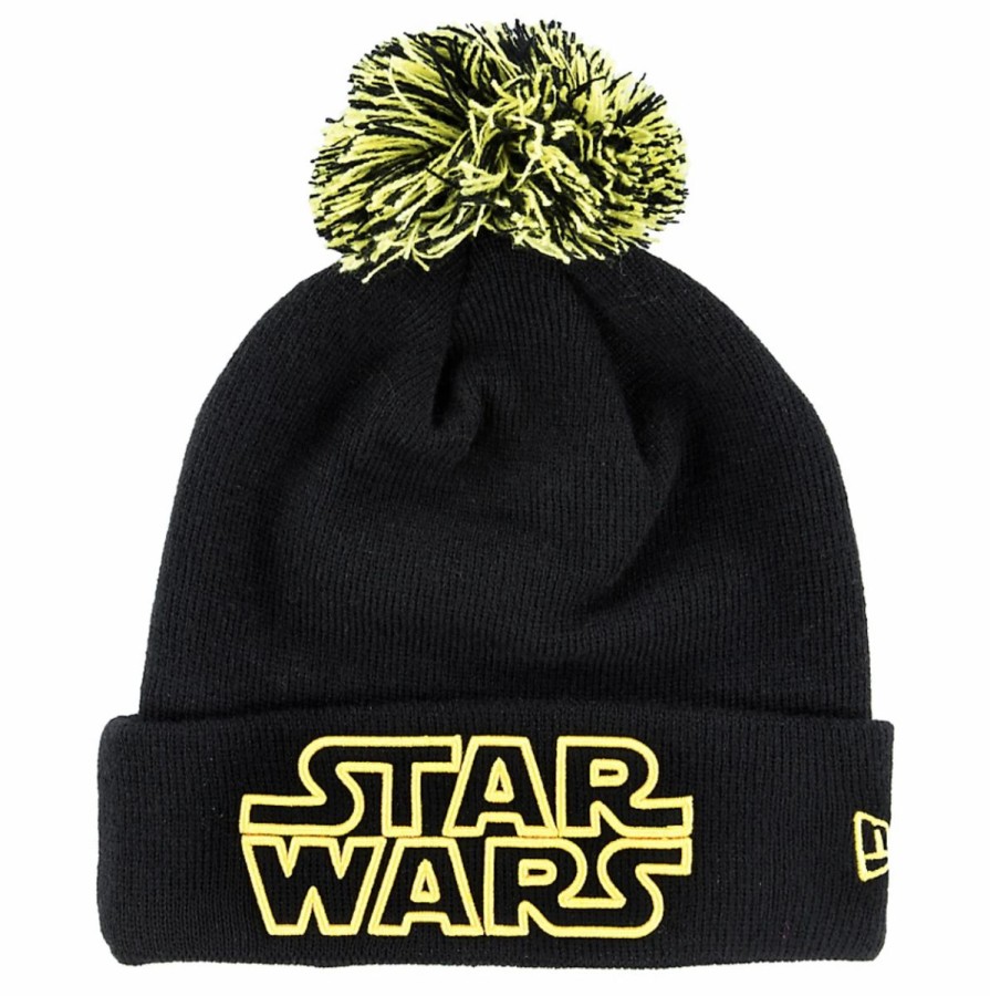 Hats * | Disney Knit Hat Star Wars Logo Pop Pom