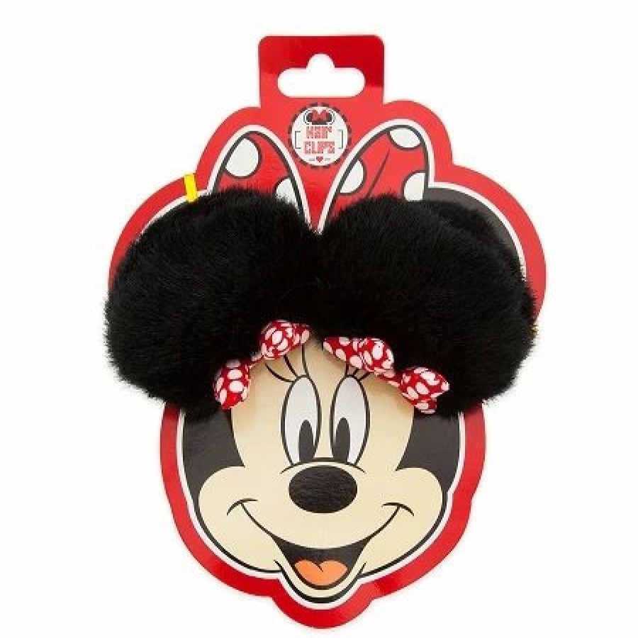 Accessories * | Disney Hair Clip Set I Am Minnie Mouse Plush Ears