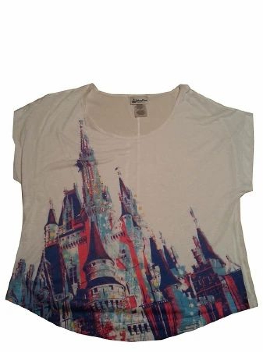 Adult * | Disney Shirt For Women Cinderella Castle Fashion Tee