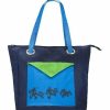 Bags And Totes * | Disney Tote Bag Tag Mickey Mouse And Friends Navy Blue