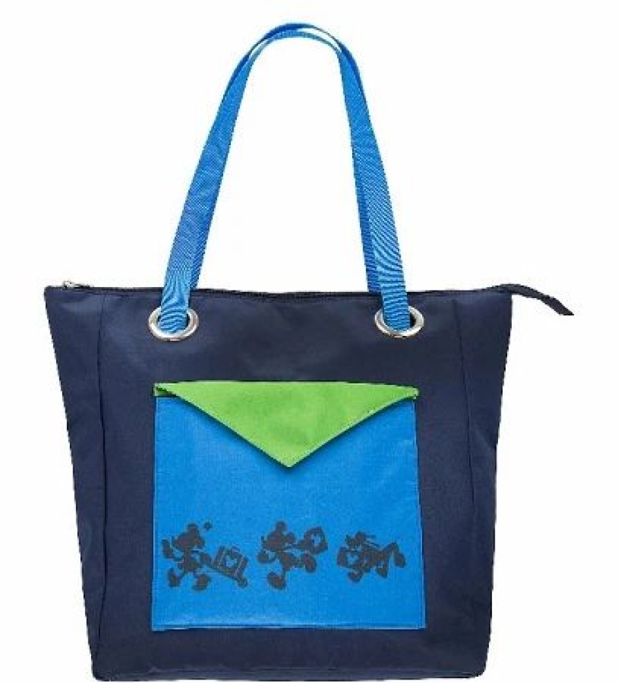 Bags And Totes * | Disney Tote Bag Tag Mickey Mouse And Friends Navy Blue