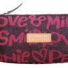 Accessories * | Disney Dooney And Bourke Bag Peace, Love, Mickey Denim Cosmetic