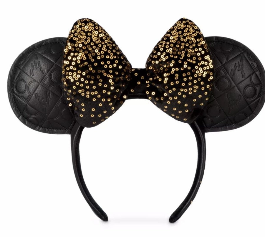 Hats * | Disney Ears Headband 50Th Anniversary Black & Gold