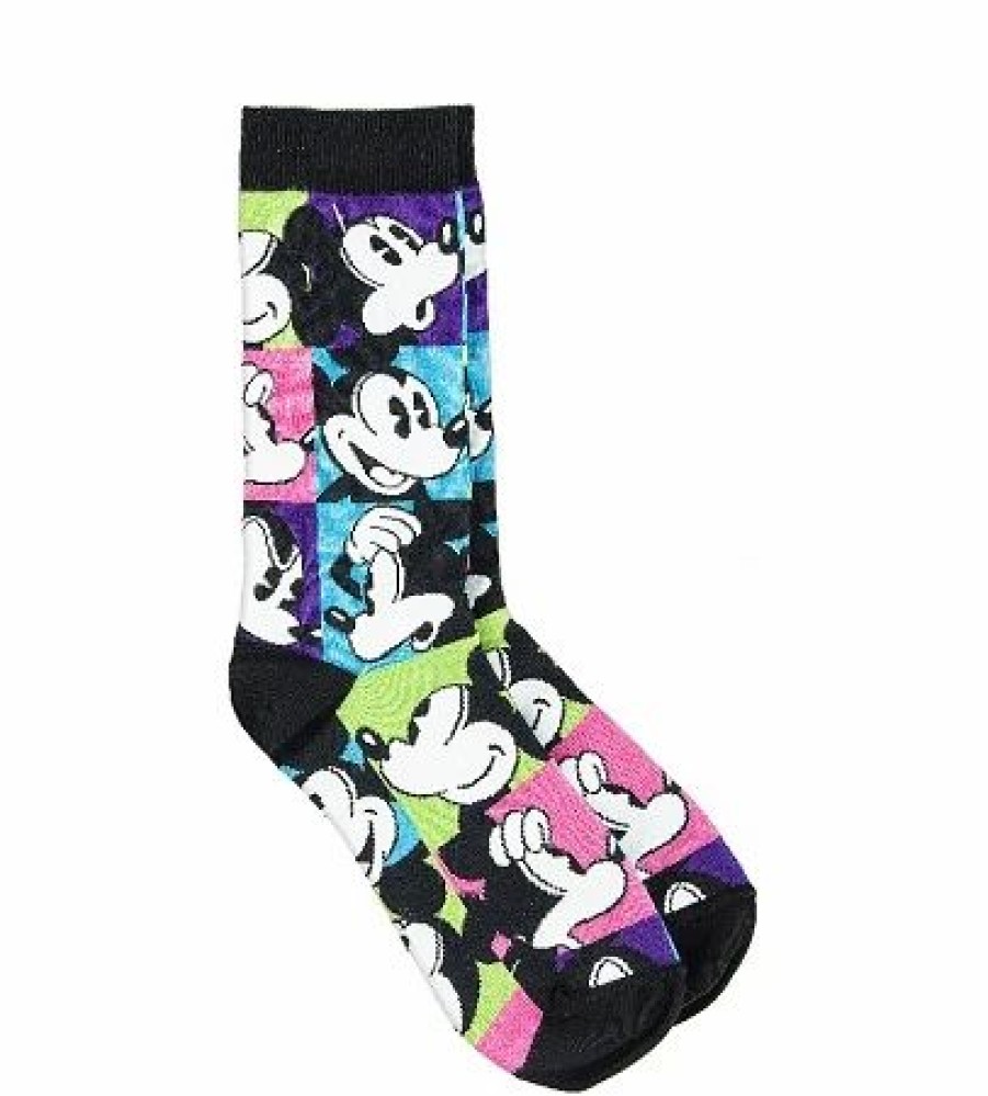 Socks * | Disney Adult Socks Mickey Faces