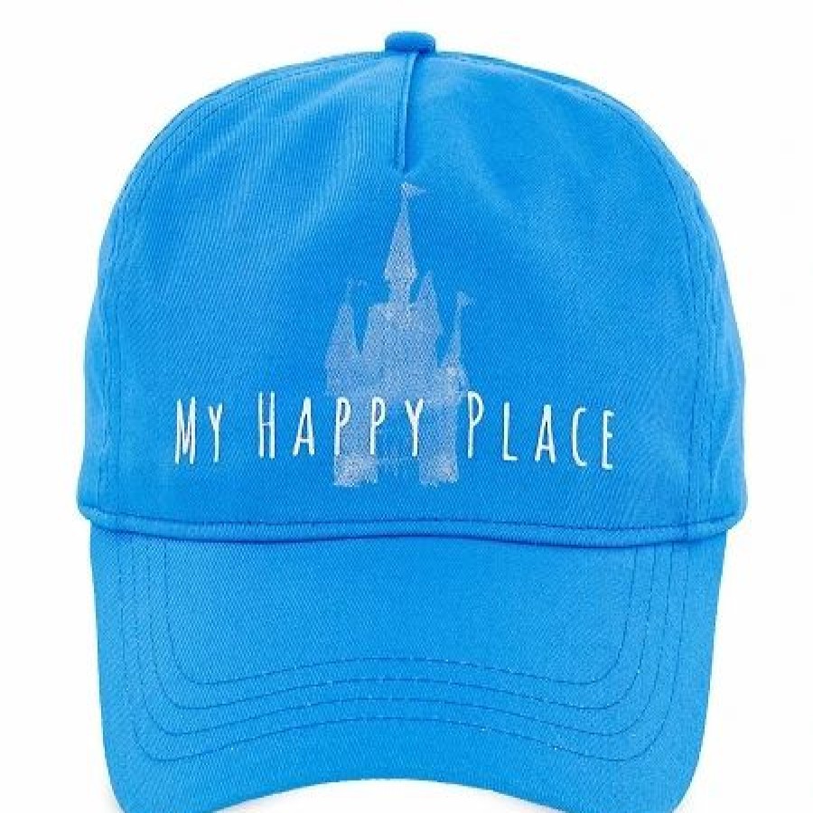 Hats * | Disney Hat Baseball Cap Fantasyland Castle Happy Place