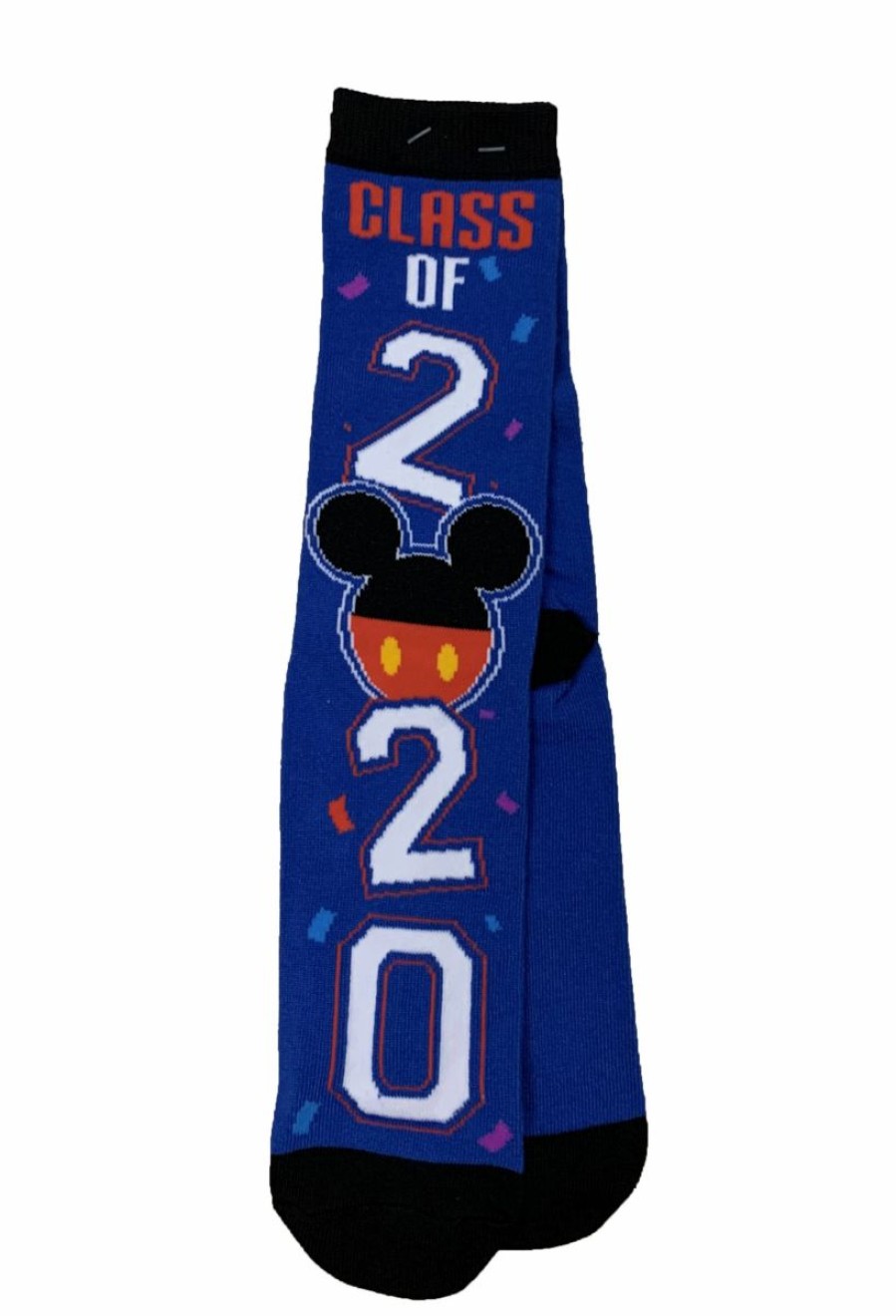 Socks * | Disney Socks For Adults Class Of 2020 Mickey Mouse