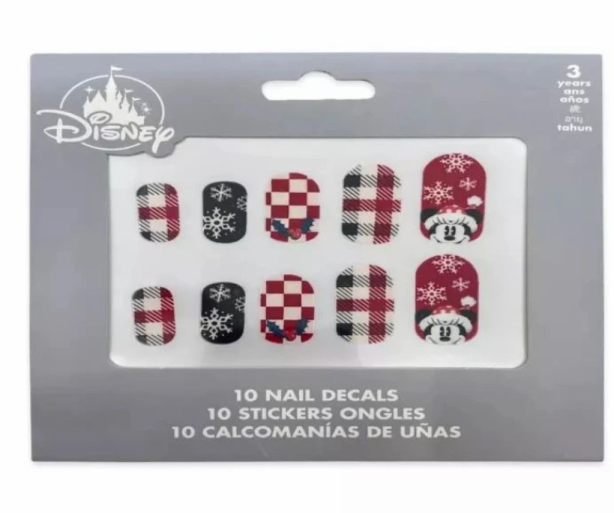 Accessories * | Disney Nail Decal Set Minnie Mouse Holiday