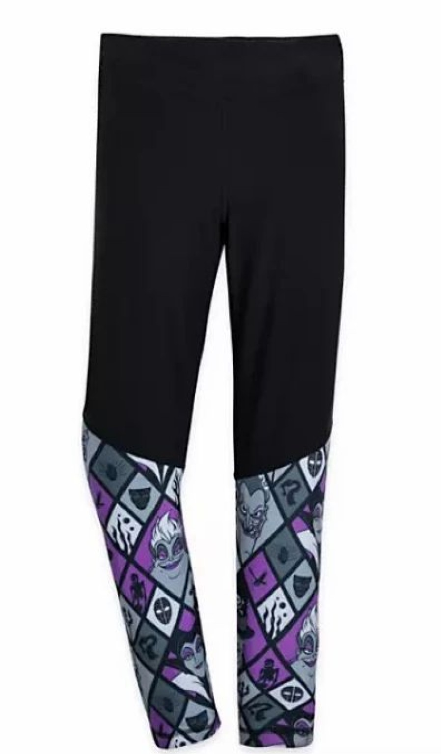 Adult * | Disney Leggings For Women Disney Villains Black