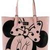 Bags And Totes * | Disney Boutique Tote Bag Minnie Mouse Face With Coin Purse