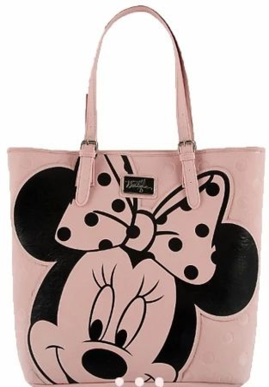 Bags And Totes * | Disney Boutique Tote Bag Minnie Mouse Face With Coin Purse