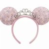 Hats * | Disney Ears Headband Princess Minnie With Tiara Lilac