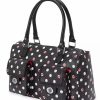 Bags And Totes * | Disney Satchel Bag Minnie Mouse Polka Dot Black