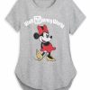 Adult * | Disney Shirt For Women Minnie Fashion Walt Disney World Gray