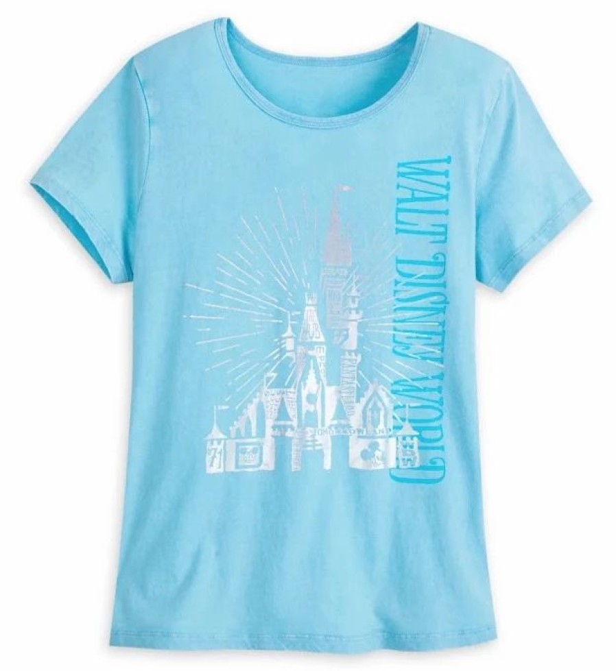 Adult * | Disney Lounge Shirt For Women Cinderella Castle