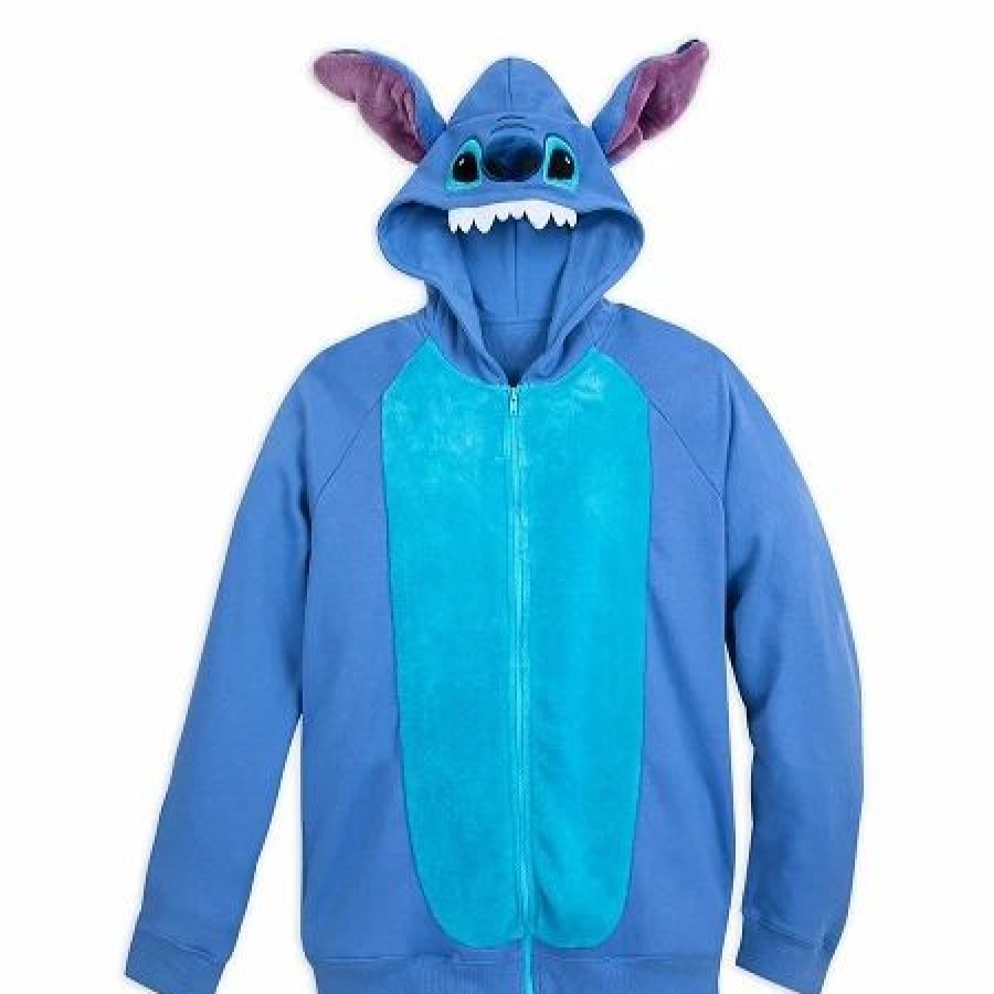 Adult * | Disney Zip Hoodie For Adults Stitch Costume Hoodie