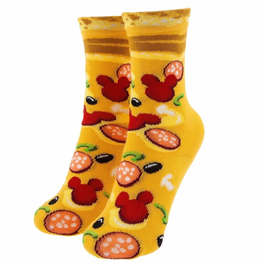 Socks * | Disney Socks For Kids Mickey Mouse Pizza