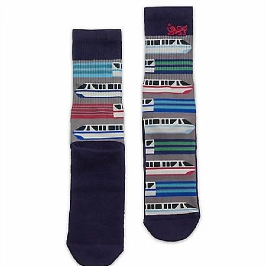 Socks * | Disney Socks For Adults Twenty Eight & Main Monorail