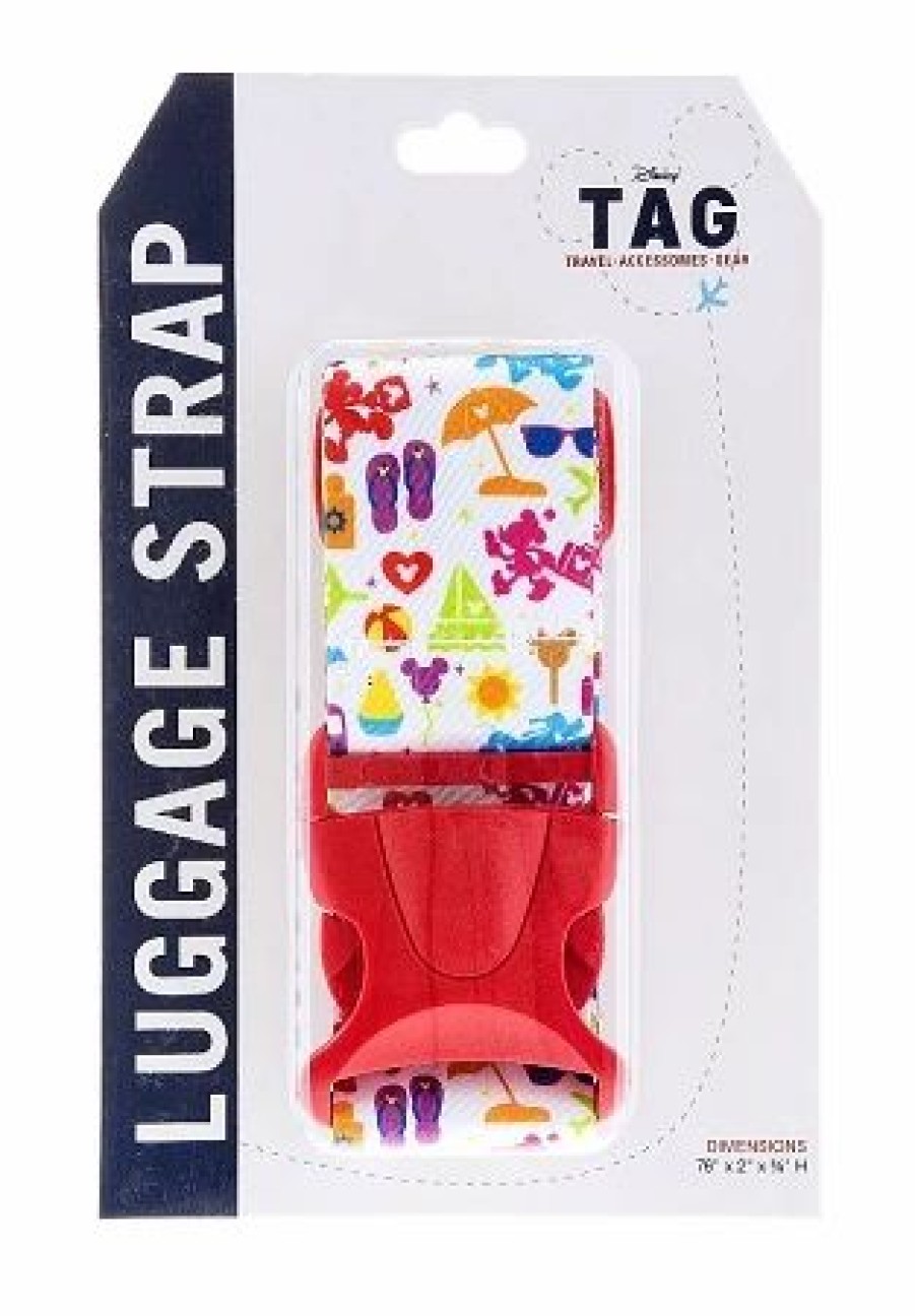 Bags And Totes * | Disney Luggage Bag Strap Tag Vacation Icons